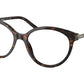 Prada PR08YVF Oval Eyeglasses  2AU1O1-TORTOISE 54-16-140 - Color Map havana