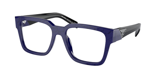 Prada PR08ZVF Square Eyeglasses  18D1O1-BALTIC MARBLE 54-18-140 - Color Map blue