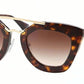 Prada CINEMA PR09QS Cat Eye Sunglasses  2AU6S1-HAVANA 49-26-140 - Color Map havana