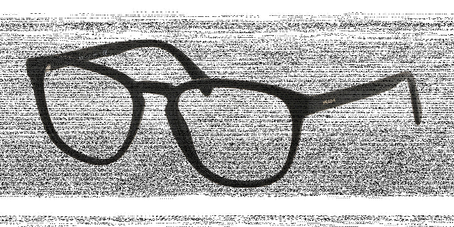 Prada CONCEPTUAL PR09VV Pillow Eyeglasses  1BO1O1-MATTE BLACK 54-19-145 - Color Map black