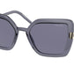Prada PR09WS Butterfly Sunglasses  06M420-CRYSTAL BLUETTE 54-20-140 - Color Map light blue