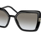 Prada PR09WS Butterfly Sunglasses  1AB0A7-BLACK 54-20-140 - Color Map black