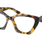 Prada PR09YV Irregular Eyeglasses  VAU1O1-HONEY TORTOISE 54-18-140 - Color Map havana