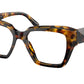 Prada PR09ZV Square Eyeglasses  VAU1O1-HONEY TORTOISE 51-17-140 - Color Map havana