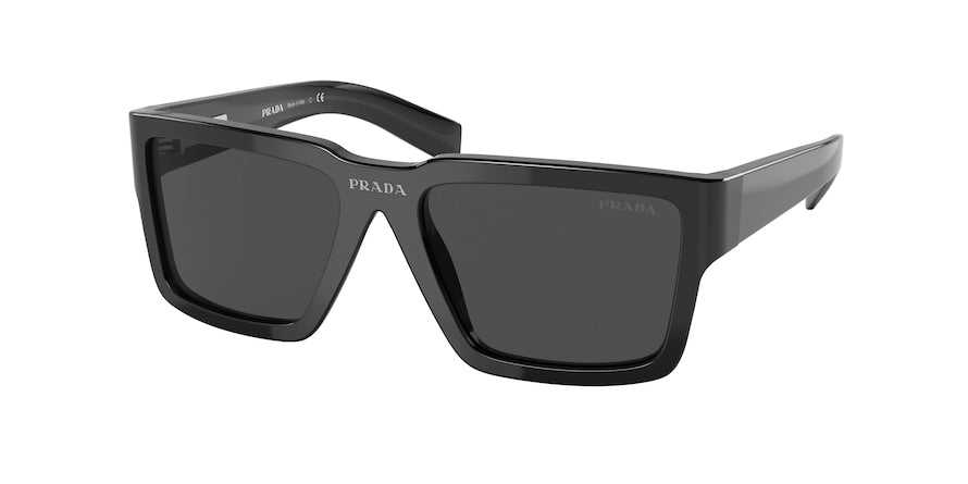 Prada PR10YS Rectangle Sunglasses  1AB5S0-BLACK 55-17-135 - Color Map black