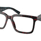 Prada PR10YV Pillow Eyeglasses  09Z1O1-SCARLET TORTOISE 54-17-140 - Color Map havana