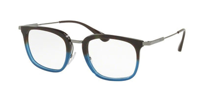 Prada ACTIVE PR11UV Square Eyeglasses  K3O1O1-HAVANA GRADIENT BLUE 51-21-150 - Color Map blue