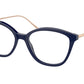 Prada CONCEPTUAL PR11VV Square Eyeglasses  VY71O1-BALTIC 53-17-140 - Color Map blue