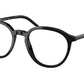 Prada PR12YV Phantos Eyeglasses  1AB1O1-BLACK 51-20-145 - Color Map black