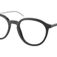 Prada PR12YV Phantos Eyeglasses  1BO1O1-MATTE BLACK 51-20-145 - Color Map black