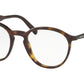 Prada CONCEPTUAL PR13TVF Phantos Eyeglasses  2AU1O1-HAVANA 51-20-145 - Color Map havana