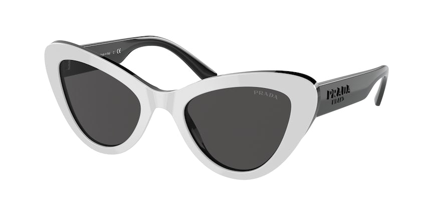 Prada PR13YS Cat Eye Sunglasses  10A5S0-WHITE 52-21-140 - Color Map white
