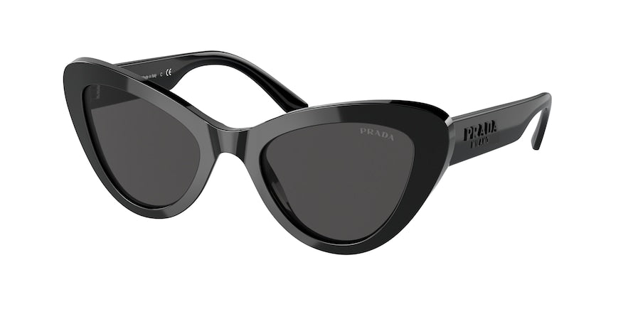 Prada PR13YS Cat Eye Sunglasses  1AB5S0-BLACK 52-21-140 - Color Map black