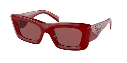 Prada PR13ZSF Cat Eye Sunglasses  15D08S-ETRUSCAN MARBLE 52-20-140 - Color Map bordeaux