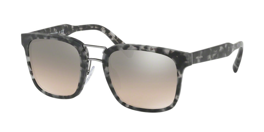 Prada PR14TS Rectangle Sunglasses  VH34P0-MATTE GREY HAVANA 53-22-145 - Color Map grey