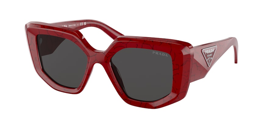 Prada PR14ZS Irregular Sunglasses  15D5S0-ETRUSCAN MARBLE 50-18-140 - Color Map bordeaux