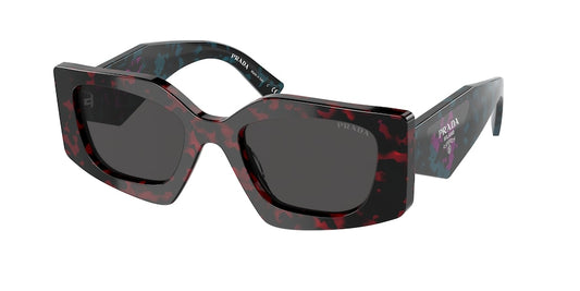 Prada PR15YS Irregular Sunglasses  09Z5S0-SCARLET TORTOISE 51-21-140 - Color Map red
