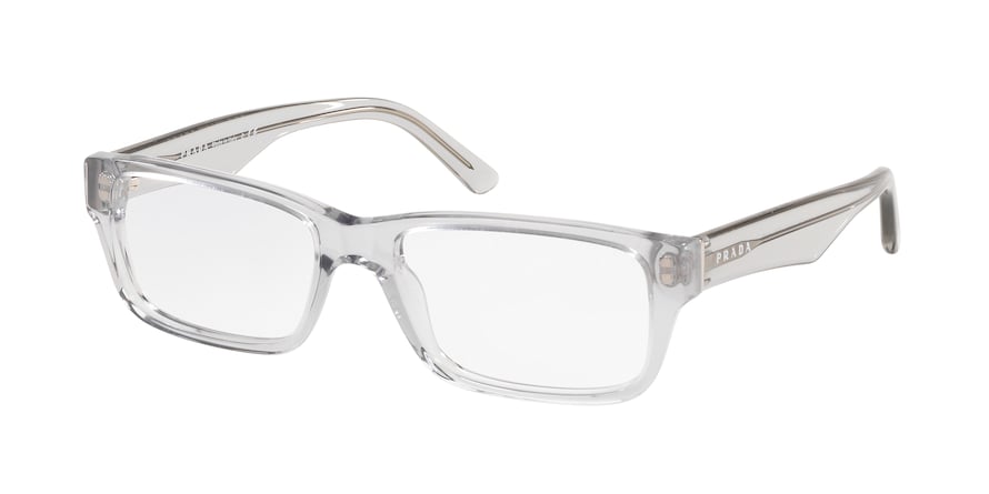 Prada HERITAGE PR16MV Rectangle Eyeglasses  U431O1-GREY CRYSTAL 55-16-140 - Color Map grey