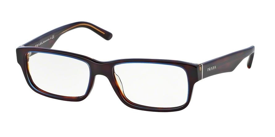 Prada HERITAGE PR16MV Rectangle Eyeglasses  U431O1-GREY CRYSTAL 57-16-150 - Color Map grey