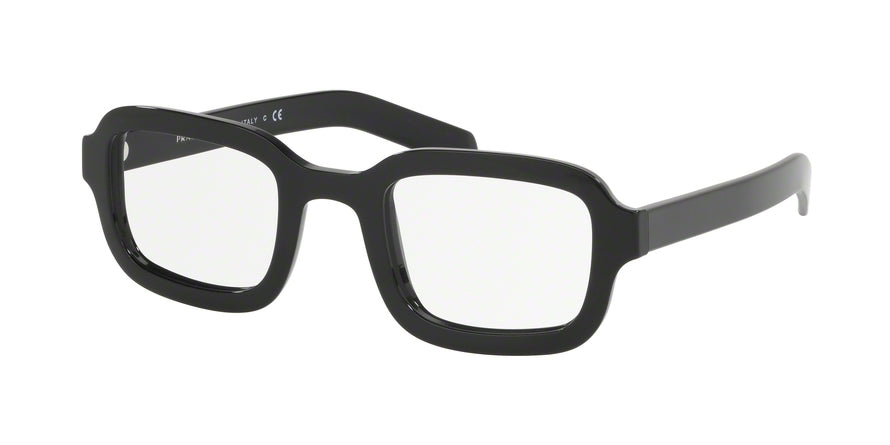 Prada CONCEPTUAL PR16VV Pillow Eyeglasses  1AB1O1-BLACK 49-25-145 - Color Map black