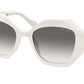 Prada PR16WS Irregular Sunglasses  142130-TALC 53-20-145 - Color Map ivory