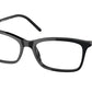 Prada PR16WVF Rectangle Eyeglasses  1AB1O1-BLACK 54-17-140 - Color Map black