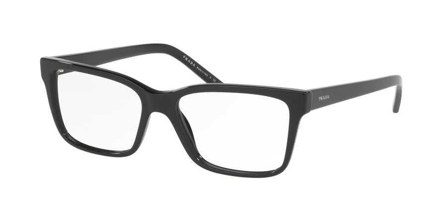 Prada MILLENNIALS PR17VVF Rectangle Eyeglasses  1AB1O1-BLACK 54-16-140 - Color Map black