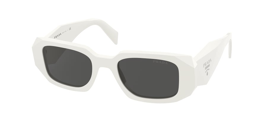 Prada PR17WSF Rectangle Sunglasses  1425S0-TALC 51-20-145 - Color Map ivory