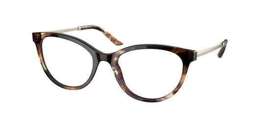 Prada PR17WV Oval Eyeglasses  07R1O1-CARAMEL TORTOISE 53-19-140 - Color Map havana