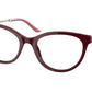 Prada PR17WV Oval Eyeglasses  TY71O1-BORDEAUX 53-19-140 - Color Map bordeaux