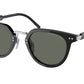 Prada PR17YS Phantos Sunglasses  1AB03R-BLACK 49-22-140 - Color Map black