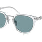 Prada PR17YS Phantos Sunglasses  2AZ04D-CRYSTAL 49-22-140 - Color Map clear