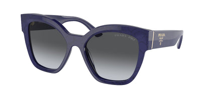 Prada PR17ZSF Square Sunglasses  18D5W1-BALTIC MARBLE 55-17-140 - Color Map blue