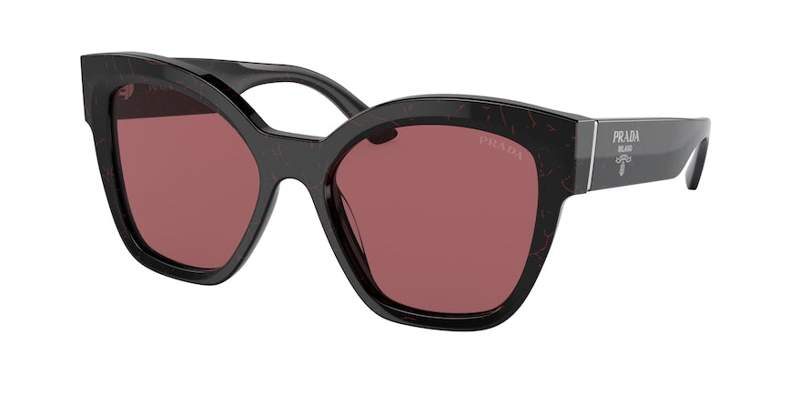 Prada PR17ZS Square Sunglasses  11F08S-BLACK/ETRUSCAN MARBLE 54-18-140 - Color Map black