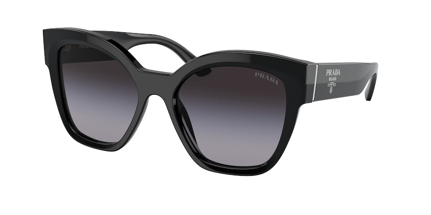 Prada PR17ZS Square Sunglasses  1AB09S-BLACK 54-18-140 - Color Map black
