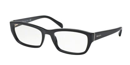 Prada HERITAGE PR18OVA Rectangle Eyeglasses  1AB1O1-GLOSS BLACK 54-18-135 - Color Map black