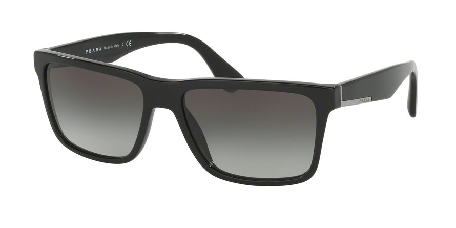 Prada CONCEPTUAL PR19SS Square Sunglasses  1AB0A7-BLACK 59-17-145 - Color Map black
