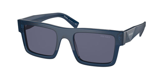 Prada PR19WS Rectangle Sunglasses  08Q420-CRYSTAL BLUE 52-21-145 - Color Map blue