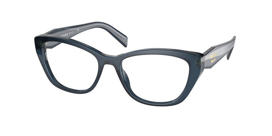 Prada PR19WV Cat Eye Eyeglasses  07Q1O1-OPAL ASTRAL 53-17-140 - Color Map light blue
