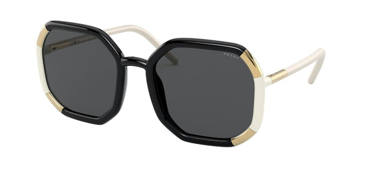 Prada PR20XS Square Sunglasses  02F5S0-BLACK 58-22-140 - Color Map black