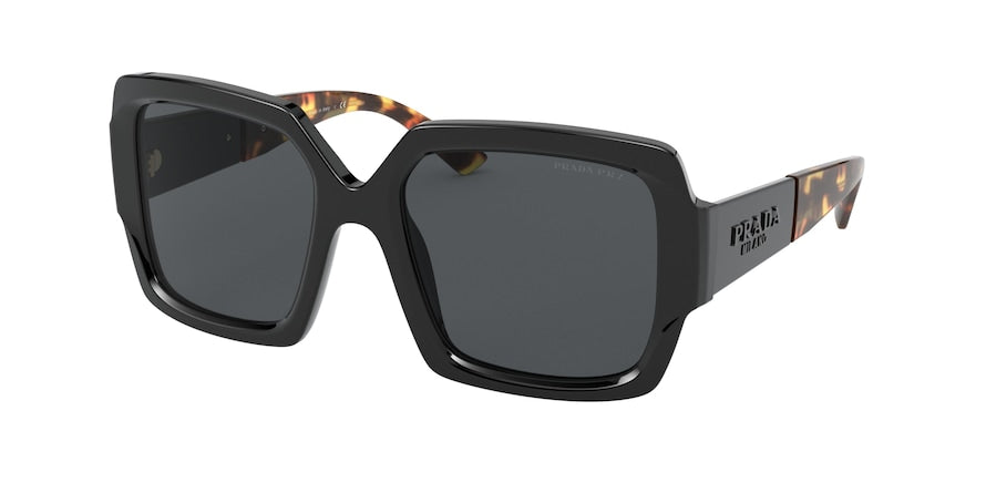 Prada PR21XS Pillow Sunglasses  1AB5Z1-BLACK 54-19-140 - Color Map black