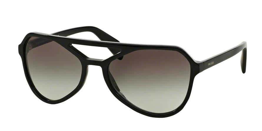 Prada TYPE PR22RS Pilot Sunglasses  1AB0A7-BLACK 58-18-140 - Color Map black