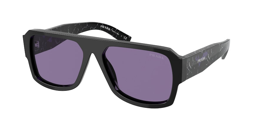 Prada PR22YSF Pilot Sunglasses  1AB05Q-BLACK 58-15-140 - Color Map black