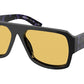 Prada PR22YSF Pilot Sunglasses  1AB0B7-BLACK 58-15-140 - Color Map black