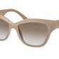 Prada PR23XS Cat Eye Sunglasses  06G3D0-LIGHT BROWN 53-16-140 - Color Map brown