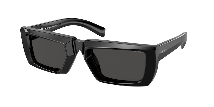 Prada PR24YS Rectangle Sunglasses  1AB5S0-BLACK 55-21-140 - Color Map black