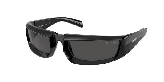 Prada PR25YS Rectangle Sunglasses  1AB5S0-BLACK 63-20-120 - Color Map black