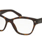 Prada PR27SV Cat Eye Eyeglasses  2AU1O1-HAVANA 53-17-140 - Color Map havana