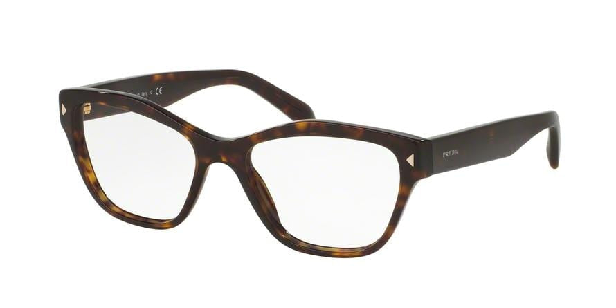 Prada PR27SV Cat Eye Eyeglasses  2AU1O1-HAVANA 53-17-140 - Color Map havana