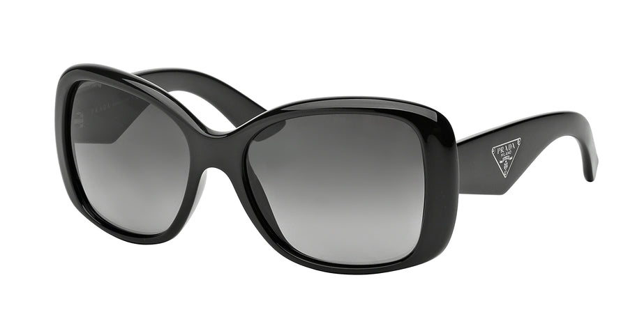 Prada HERITAGE PR32PS Square Sunglasses  1AB5W1-BLACK 57-17-140 - Color Map black